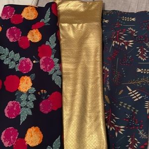 Bundle of 3 XL Cassies, Floral, Gold Elegant!